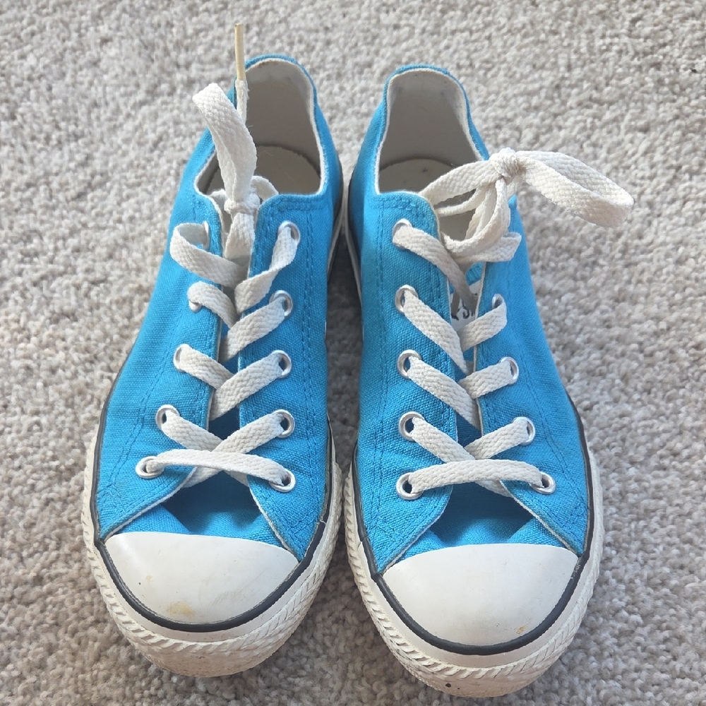 Converse Kids Blue Canvas Sneakers